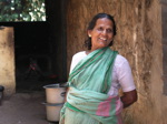 La cuisinière d’un village pour enfants. Tamil Nadu